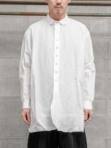 KLASICA Semi Over Sized Short Collar Shirt / WHITE<img class='new_mark_img2' src='https://img.shop-pro.jp/img/new/icons1.gif' style='border:none;display:inline;margin:0px;padding:0px;width:auto;' />