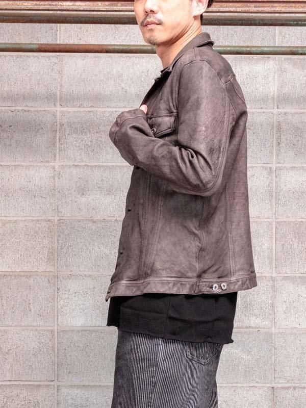 ISAMU KATAYAMA BACKLASH】 JAPAN CALF WET WHITE [GARMENT-SUMI