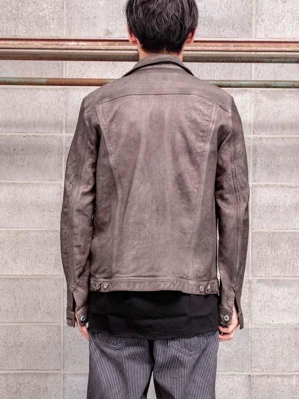 ISAMU KATAYAMA BACKLASH】 JAPAN CALF WET WHITE [GARMENT-SUMI