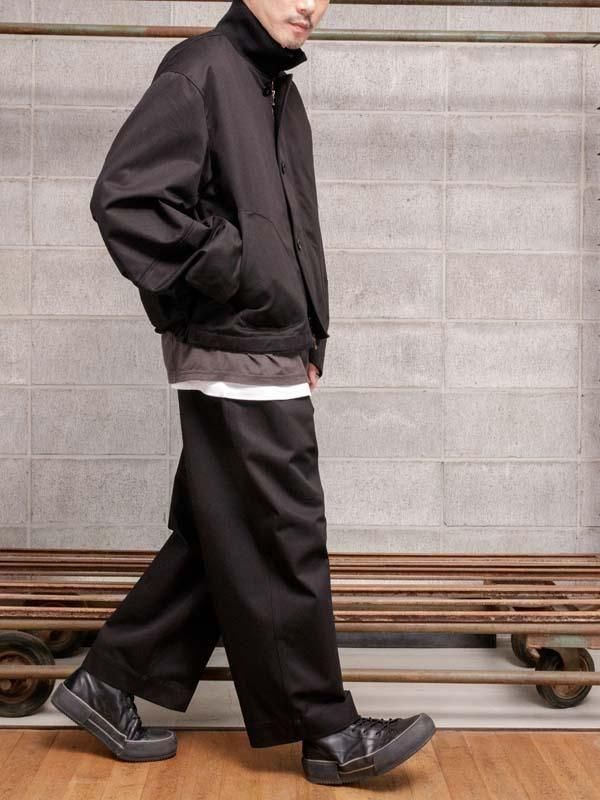 KLASICA】 Wide Arm Volume Blouson / BLACK - vektrize.com