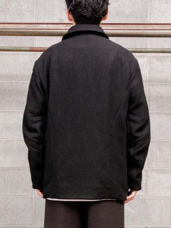 DEVOA】 Jacket Linen-Virgin wool / BLACK - vektrize.com