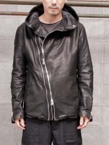 ISAMU KATAYAMA BACKLASH JAPAN CALF WET WHITE GARMENT-DYED HOODED BLOUSON /BLACK<img class='new_mark_img2' src='https://img.shop-pro.jp/img/new/icons1.gif' style='border:none;display:inline;margin:0px;padding:0px;width:auto;' />