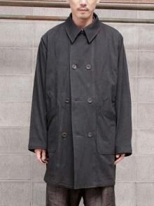 individualsentiments Slub yarn dry touch cotton DUAL FRONT OPENING COAT / BLACK <img class='new_mark_img2' src='https://img.shop-pro.jp/img/new/icons1.gif' style='border:none;display:inline;margin:0px;padding:0px;width:auto;' />