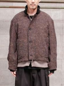 KLASICA Wide Arm MIix Tweed Tankers Blouson / MIX BROWN<img class='new_mark_img2' src='https://img.shop-pro.jp/img/new/icons1.gif' style='border:none;display:inline;margin:0px;padding:0px;width:auto;' />