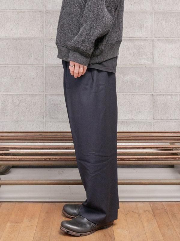 ＜山内＞ヘビーウールツイル・サイドシームレスワンタックパンツ 山内】 ヘビーウールツイルサイドシームレスワンタックパンツ