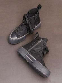 DEVOA Sneaker High-cut NYLON / BLACK-BLACK<img class='new_mark_img2' src='https://img.shop-pro.jp/img/new/icons1.gif' style='border:none;display:inline;margin:0px;padding:0px;width:auto;' />