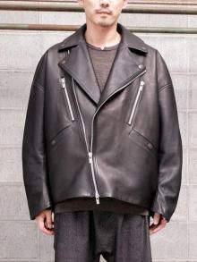 ��DEVOA�� Leather jacket soft sheep double / BLACK<img class='new_mark_img2' src='https://img.shop-pro.jp/img/new/icons1.gif' style='border:none;display:inline;margin:0px;padding:0px;width:auto;' />