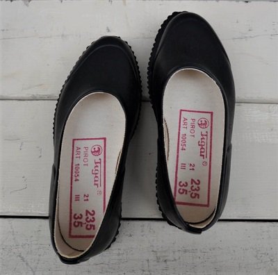 OPANAK Slip-on with insole オパナック ラバーシューズ ／ スリッポン レインシューズ　カラー: ブラック サイズ:  35－38 (約23.5～25.5cm) - piquant