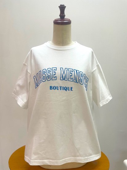MASSE MENSCH /フレームロゴTシャツ（ブルー） - MASSE＊MENSCH　公式通販オンラインショップ