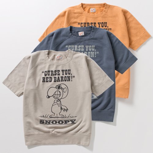 SHORT SLEEVE SWEAT SHIRT SNOOPY 