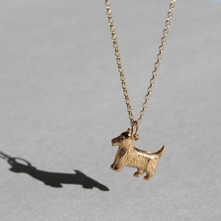 BRITISH VINTAGE 60s W.H.C BIRMINGHAM HM 9CT/9K GOLD SCOTTIE DOG CHARM 