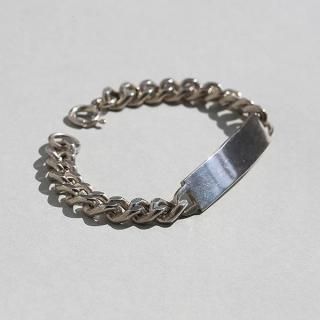 BRITISH VINTAGE 1977 RGS LONDON HALLMARKED SILVER ID BRACELET