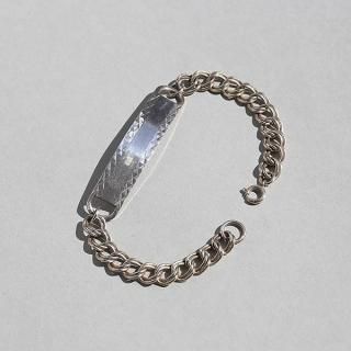 BRITISH VINTAGE 1977 D&BS BIRMINGHAM HALLMARKED SILVER ID BRACELET