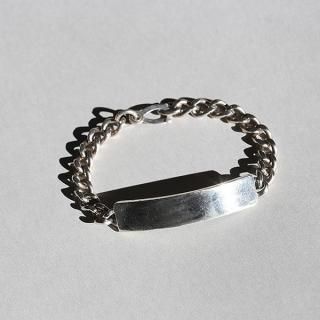 BRITISH VINTAGE 1974 B&S BIRMINGHAM HALLMARKED STERLING SILVER ID BRACELET