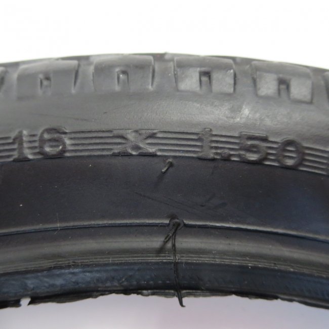 16×1.50 黒タイヤ・チューブセット（各1本）車いすタイヤ| 自転車部品、車いすタイヤのことならうれっこサイクル