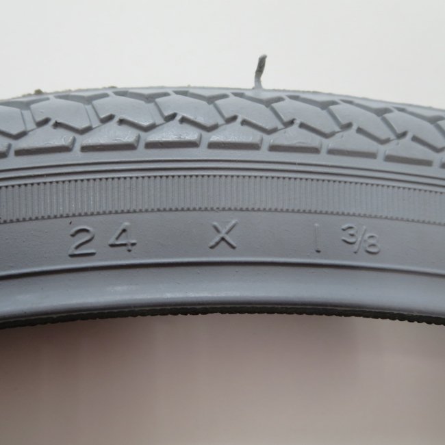 24×1 3/8 グレータイヤ・チューブセット（各1本）車いすタイヤ | 自転車部品、車いすタイヤのことならうれっこサイクル