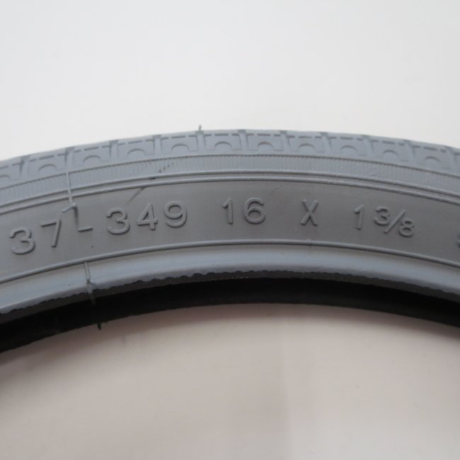 16×1 3/8 グレータイヤ・チューブセット（各1本）車いすタイヤ| 自転車部品、車いすタイヤのことならうれっこサイクル