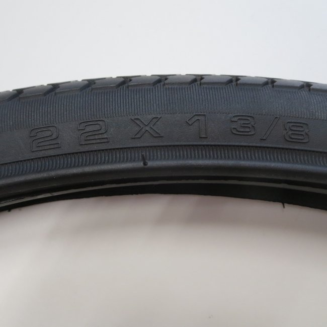 22×1 3/8 黒 タイヤ・チューブセット（各1本）車いすタイヤ Main