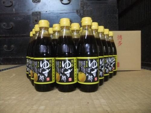 博多 ゆずぽん酢〈360ml〉 24本入 - 老松醤油 松岡本家｜福岡県朝倉市