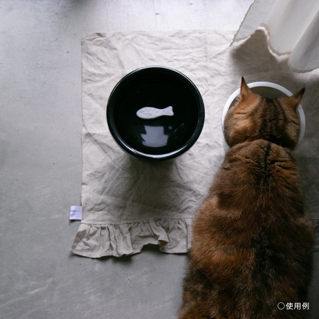 necoto THz ceramic plate【catloaf / WHT】 ｜ necoto