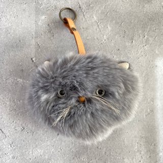 fui cat key case（short hair/grey）