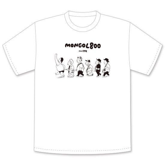 粒さんイラスト】Walk 半袖Tシャツ（ホワイト） - MONGOL800 ONLINE SHOP