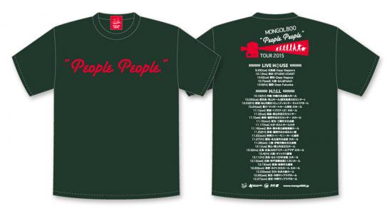 通販限定】People People TOUR ロゴTシャツ（モスグリーン） - MONGOL800 ONLINE SHOP