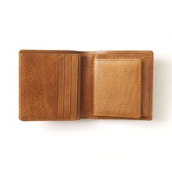 カードフラップ付き二つ折り財布 VERSARY（バザーリ）｜革財布の山藤 