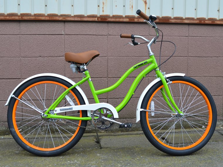 ビーチクルーザー Santa Cruz Green おしゃれ自転車ならシモチャリ