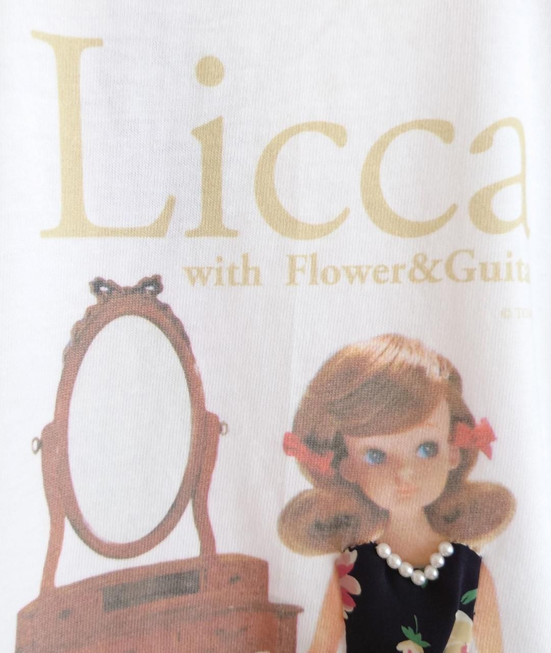 ラッカザーディクリカ KIDS Licca 3D T-sh 1st (初代リカちゃん)子供用 - flower&guitar
