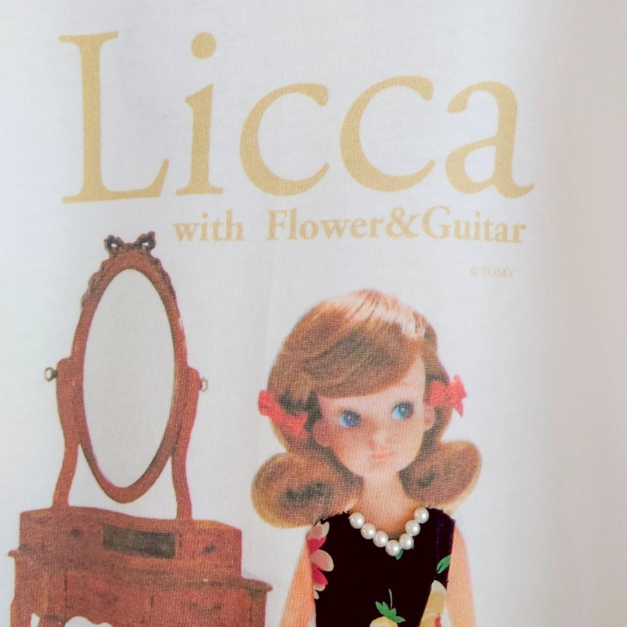 KIDS Licca 3D T-sh 1st (初代リカちゃん)子供用 - flower&guitar