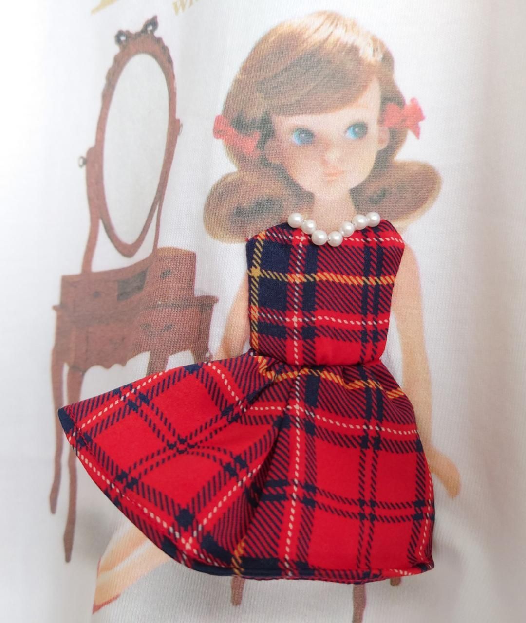 KIDS Licca 3D T-sh 1st (初代リカちゃん)子供用 - flower&guitar