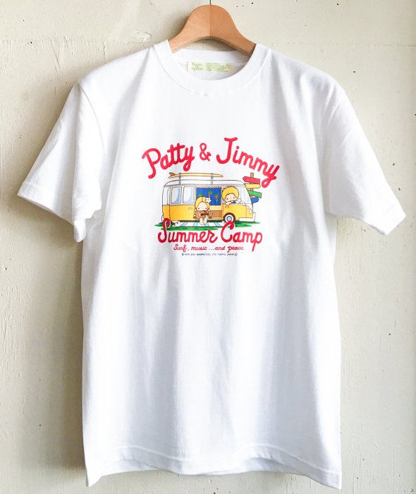 【WHITE】パティ＆ジミー キャンピングカー Tシャツ　（大人）