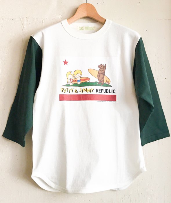 【GREEN】パティ＆ジミー リパブリック ベースボールTシャツ