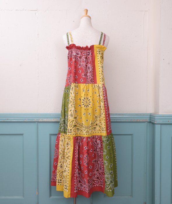 【TERRACOTTA PAISLEY】TIERED CAMI DRESS