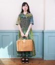 GREEN【VINTAGE,USED】TIERED CAMI DRESS(ティアードキャミドレス)