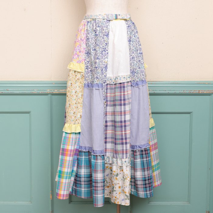 MULTI TIERED SKIRT -PASTEL CRAZY-<img class='new_mark_img2' src='https://img.shop-pro.jp/img/new/icons8.gif' style='border:none;display:inline;margin:0px;padding:0px;width:auto;' />