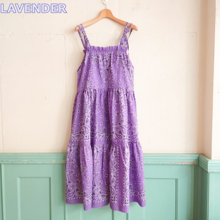 PAISLEY SOLIDTIERED CAMI DRESS