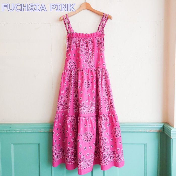 PAISLEY SOLIDTIERED CAMI DRESS