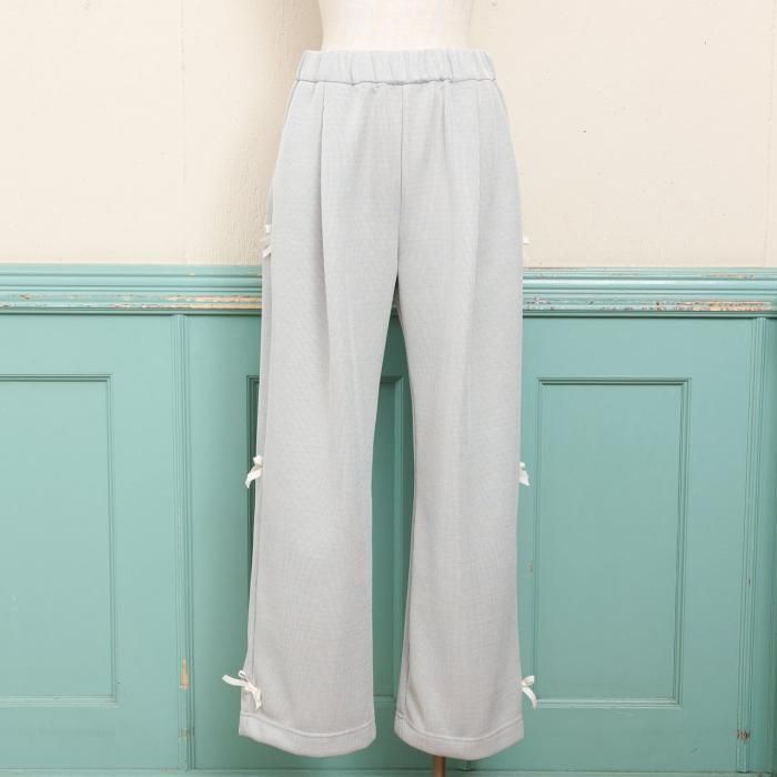 GLITTER JERSEY EASY PANTS with RibbonPearl1112ܤϤ<img class='new_mark_img2' src='https://img.shop-pro.jp/img/new/icons8.gif' style='border:none;display:inline;margin:0px;padding:0px;width:auto;' />