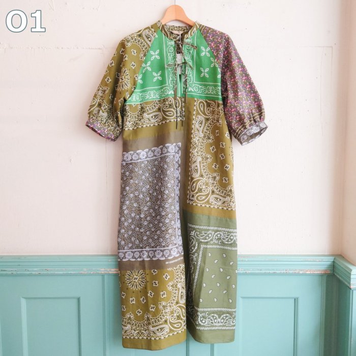 OLIVEPASTELmixVINTAGE,USEDFRONT RIBBON LONG DRESS<img class='new_mark_img2' src='https://img.shop-pro.jp/img/new/icons8.gif' style='border:none;display:inline;margin:0px;padding:0px;width:auto;' />