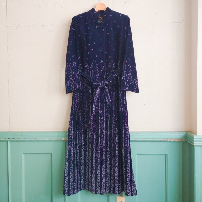 NAVY70s EURO VINTAGE PILE GOWN COAT