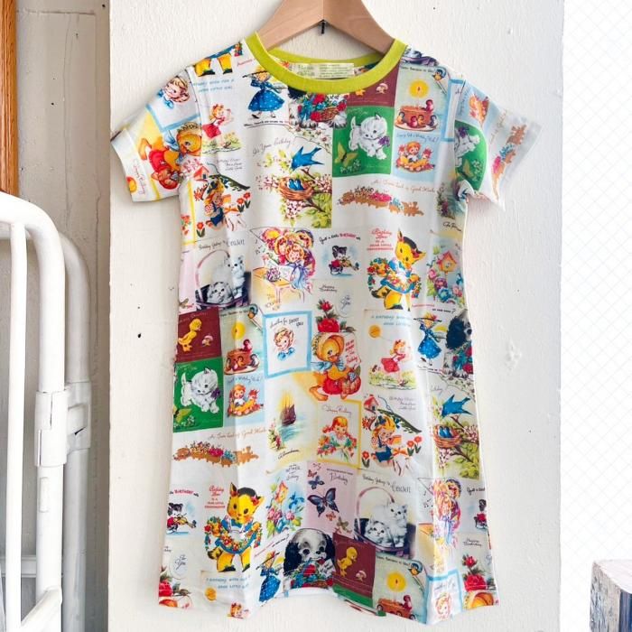 LAST1KIDS/120cmBIRTHDAY CARD PRINT S/S T-SH ONEPIECE<img class='new_mark_img2' src='https://img.shop-pro.jp/img/new/icons20.gif' style='border:none;display:inline;margin:0px;padding:0px;width:auto;' />