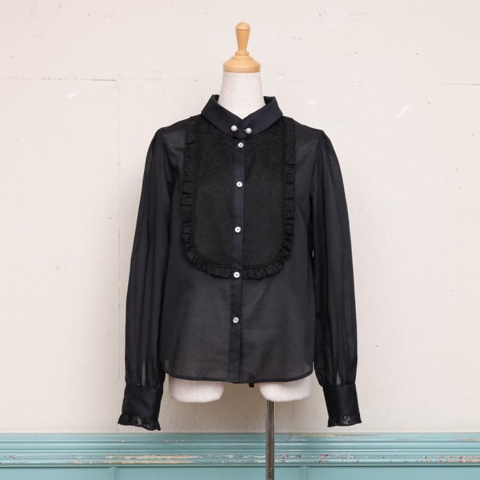 LAST2BLACKLACE DRESS BLOUSE wiht Pearl Pin<img class='new_mark_img2' src='https://img.shop-pro.jp/img/new/icons20.gif' style='border:none;display:inline;margin:0px;padding:0px;width:auto;' />