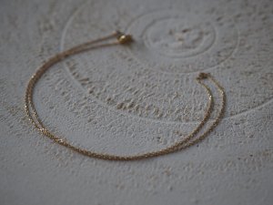 『Origin』 18KYG Short Necklace/38cm