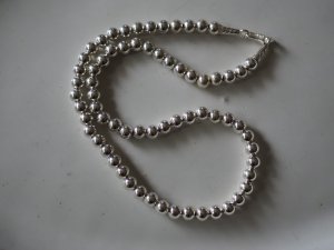 Silver Ball Chain Necklace/6mm/40cm