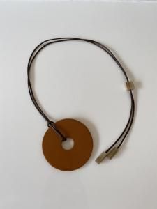 Buffalo HornLacquer/camel necklace