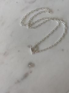 Lien Chain Long necklace/silver/50cm