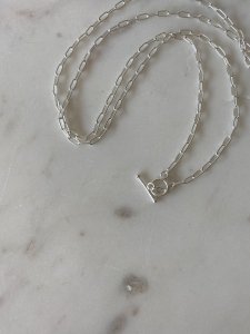 Lien Chain Long necklace/silver/75cm