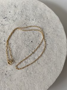 【◎New/Lien Gold Chain Necklace/38cm、45cm、50cm】